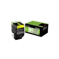 Toner Lexmark 80C20Y0 - originální | žlutý, return