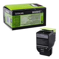 Toner Lexmark 80C2SKE - originální | černý