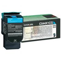 Toner Lexmark C544X1CG - originální | azurový, return