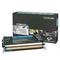 Toner Lexmark C736H1CG - originální | azurový, return