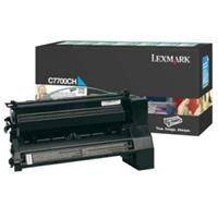 Toner Lexmark C7700CH - originální | azurový, return