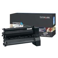 Toner Lexmark C7702CH - originální | azurový