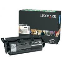 Toner Lexmark X651A11E - originální | černý, return