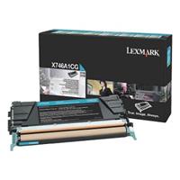 Toner Lexmark X746A1CG - originální | azurový, return